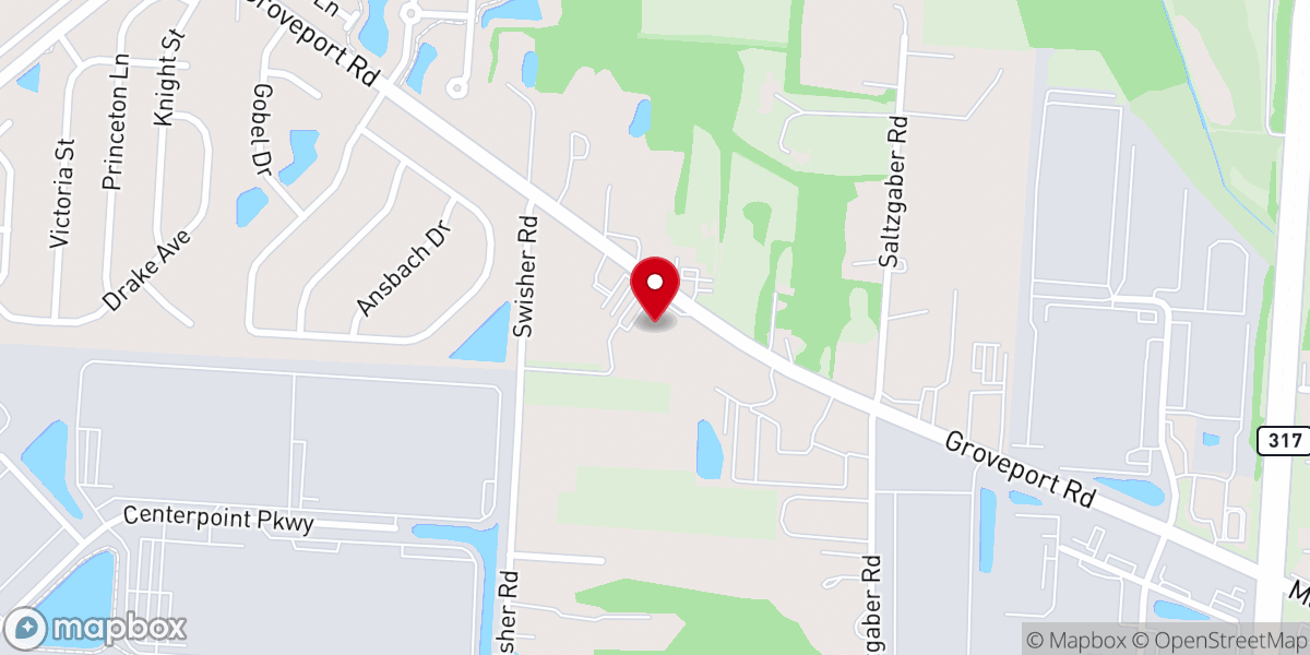 Map showing location of Guiding Light Church