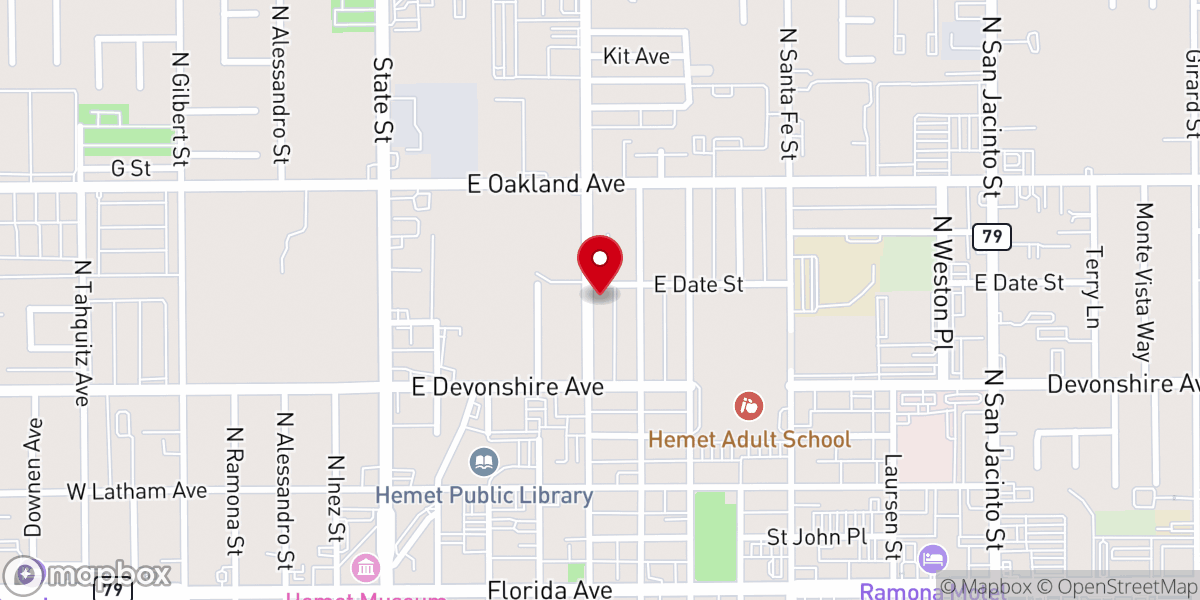 Map showing location of Grace Chapel