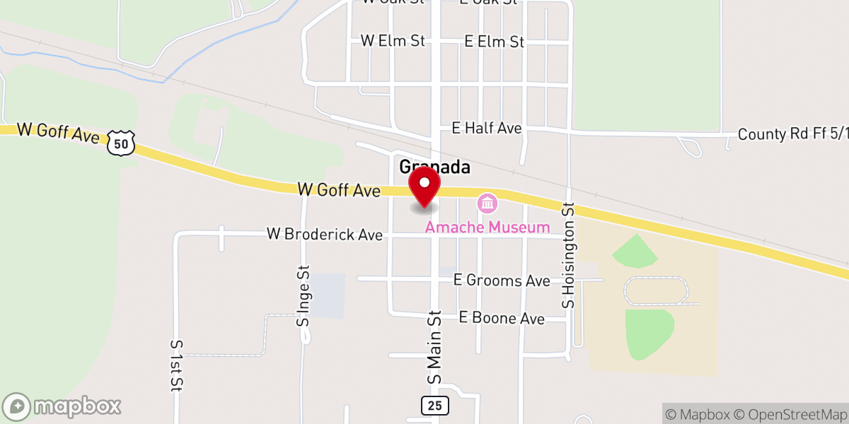 Map showing location of Centro Cristiano Granada Christian Center