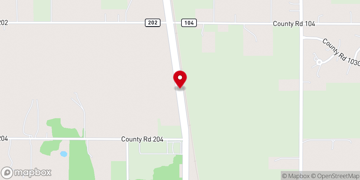 Map showing location of Calvary Apostolic Church