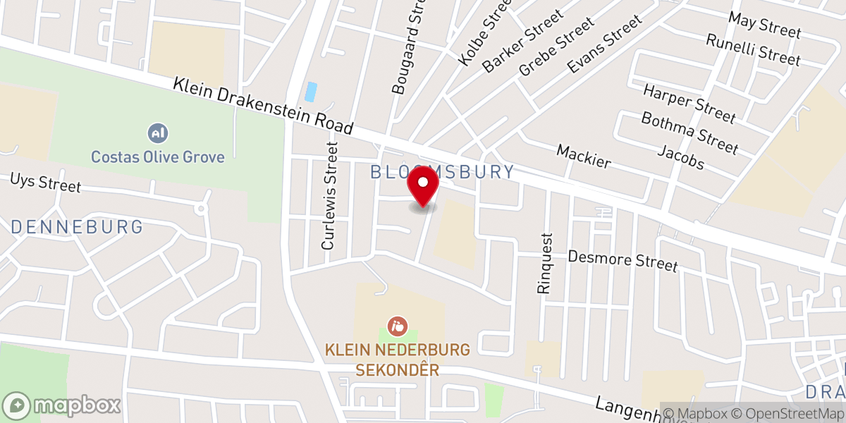 Map showing location of Annunciation Church Paarl