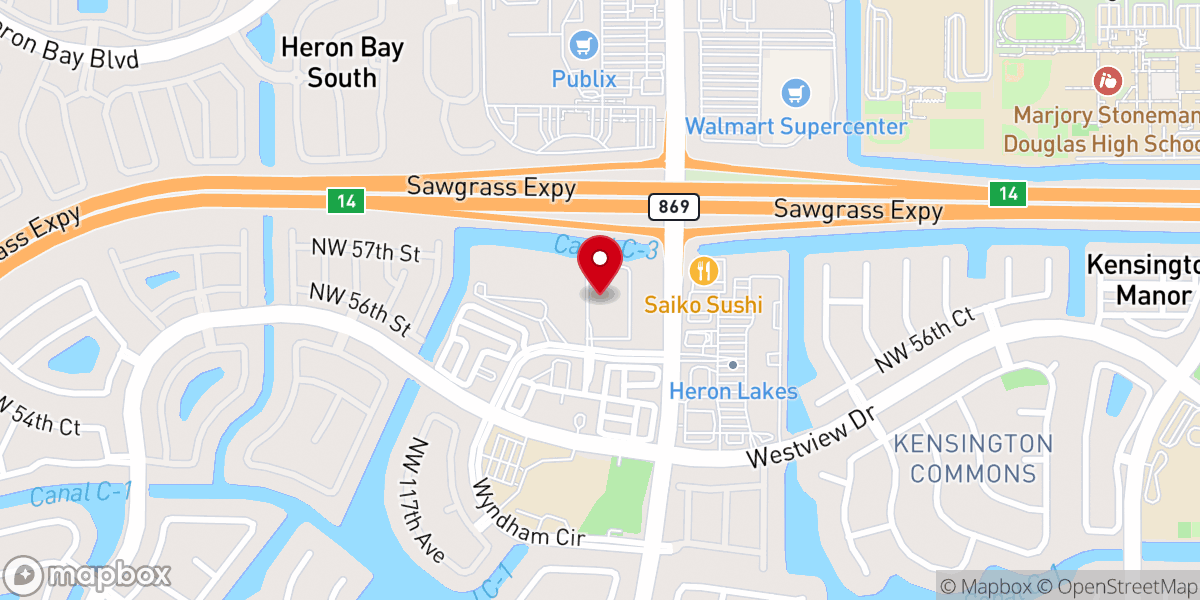 Map showing location of Parkridge Church