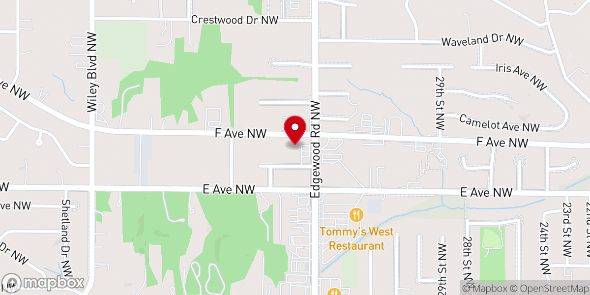 Map showing location of Holy Redeemer Lutheran Church
