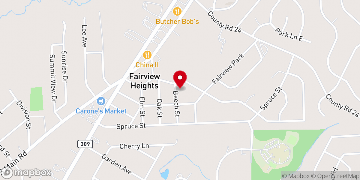 Map showing location of Harring James L