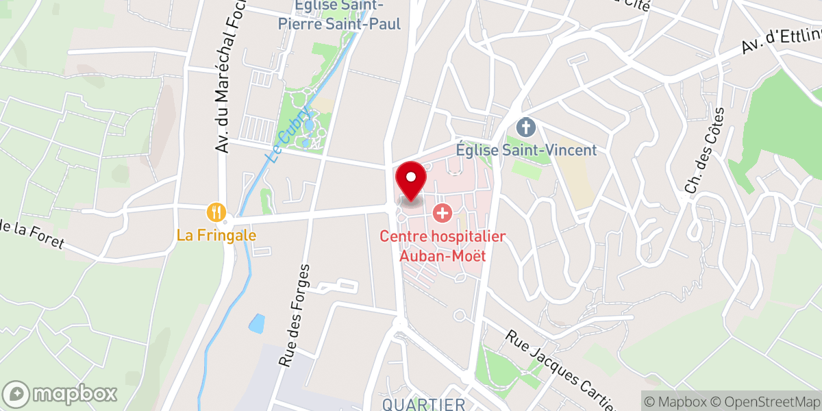 Map showing location of Chapelle de l'Hôpital