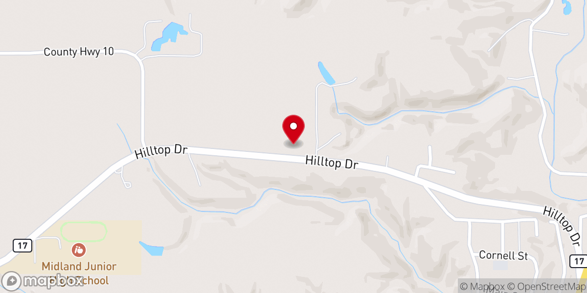 Map showing location of First Baptist Church of Sparland