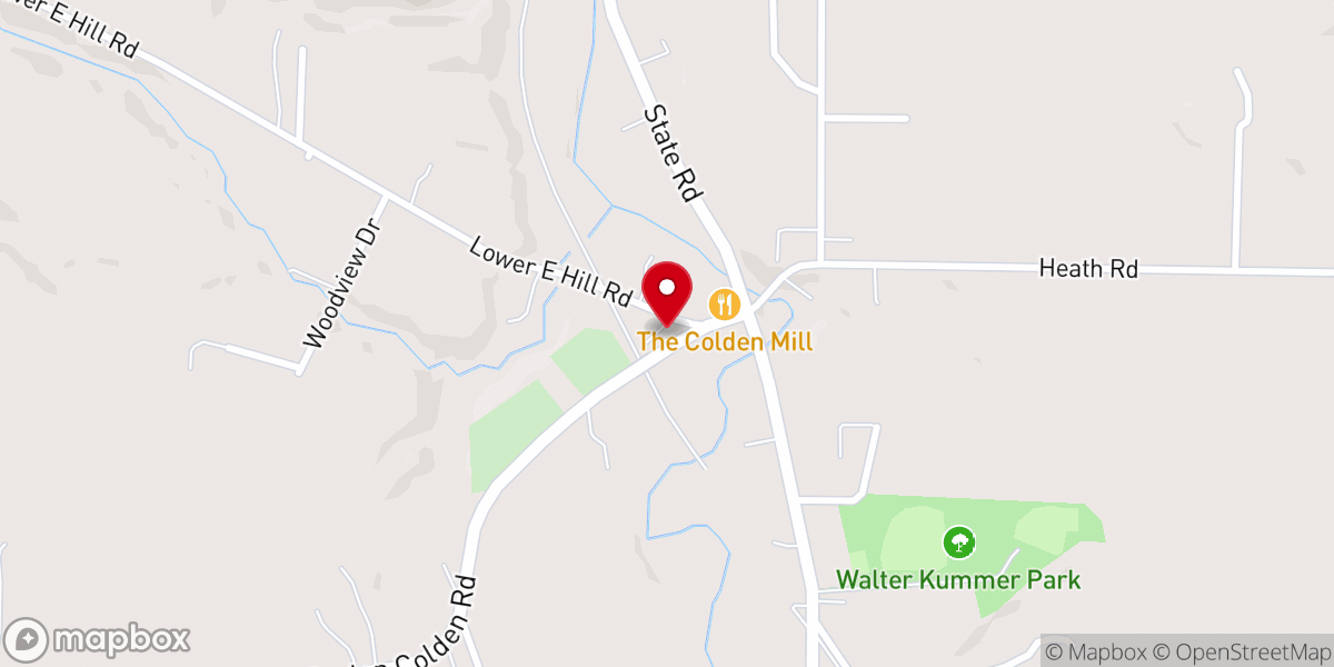 Map showing location of Colden United Methodist Church