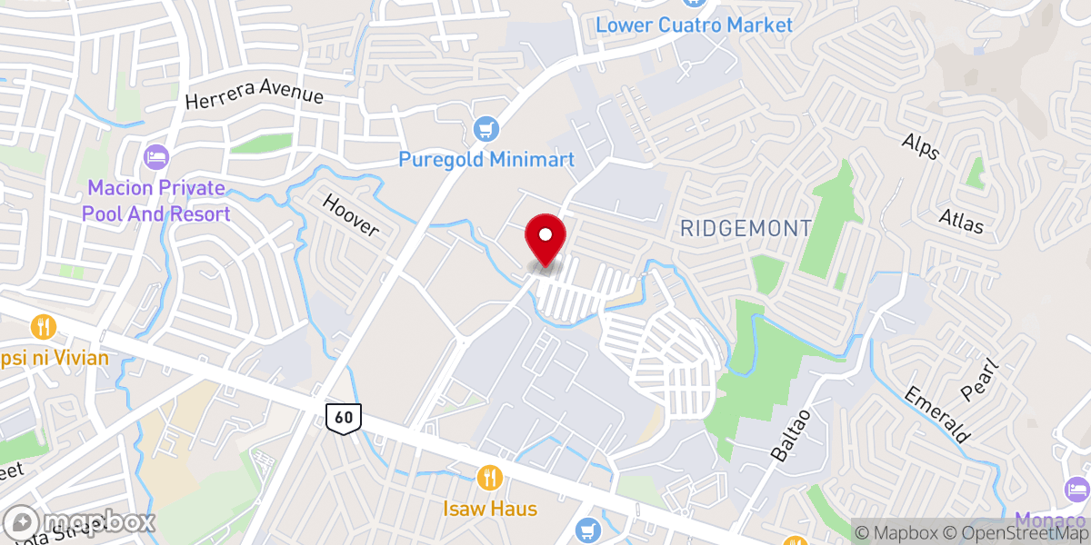 Map showing location of St. Arnold Janssen Shrine Parish Cainta