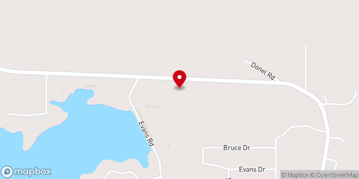 Map showing location of Mill Creek Church
