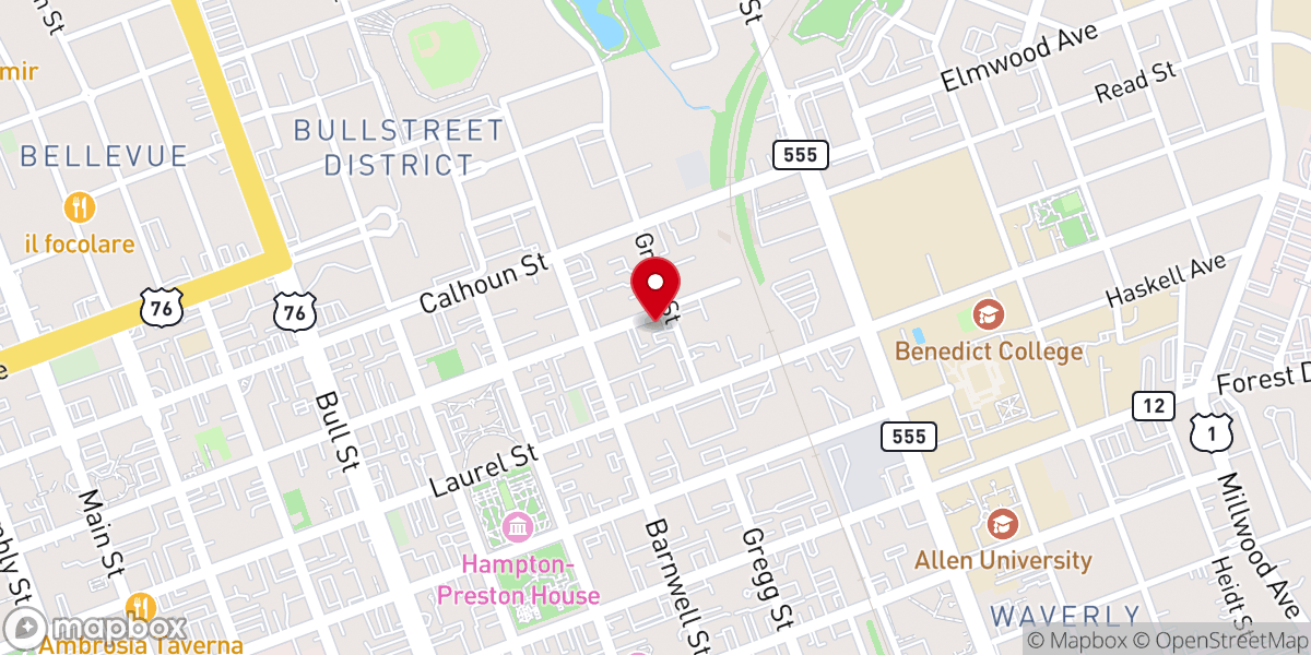 Map showing location of Living Word of Deliverance Temple Worship Center