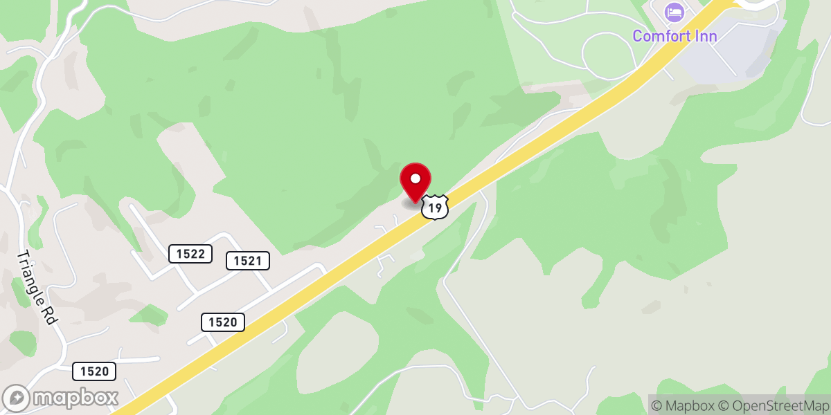 Map showing location of Zion's Hill Baptist Church