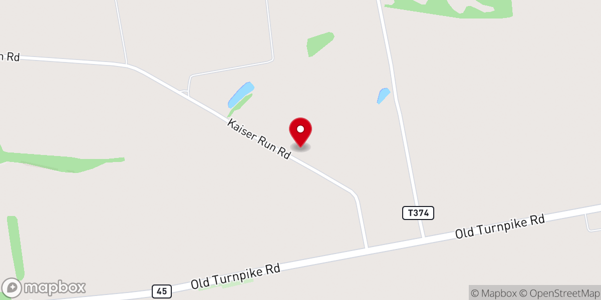 Map showing location of Mountain View Mennonite Church