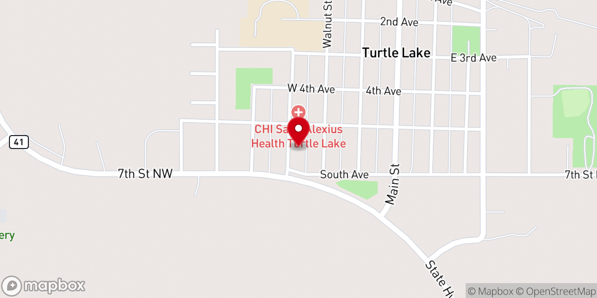 Map showing location of Trinity Lutheran Church
