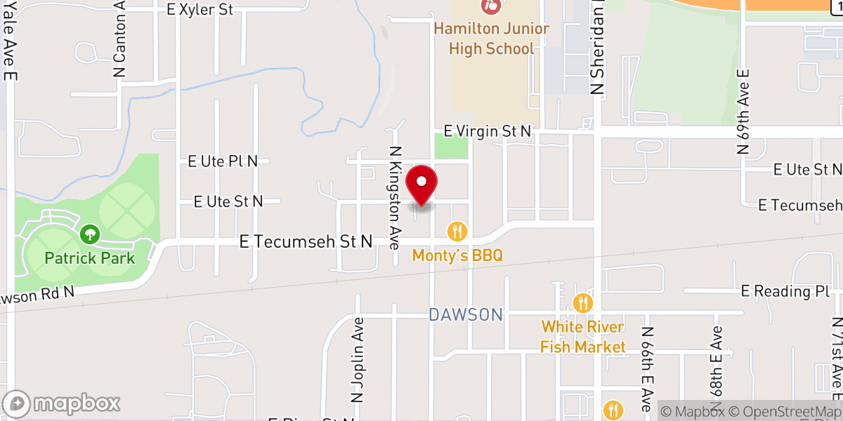Map showing location of New Degree Praise Center Church