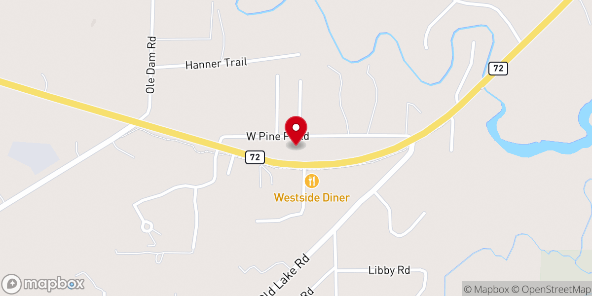 Map showing location of Grayling Free Methodist Church