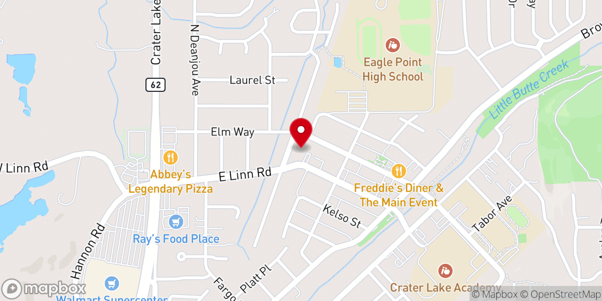 Map showing location of Eagle Point Municipal Court