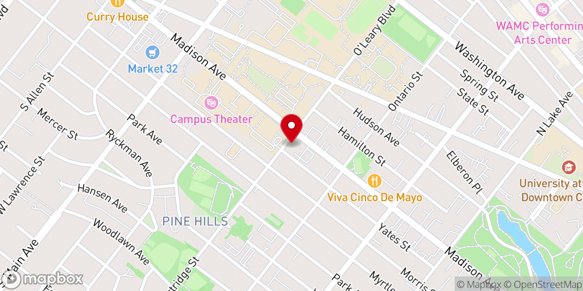Map showing location of St. Vincent de Paul Parish