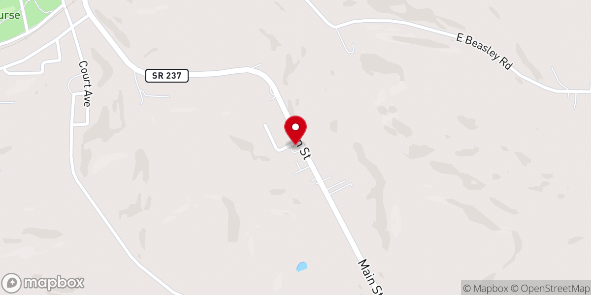 Map showing location of English Church Of God