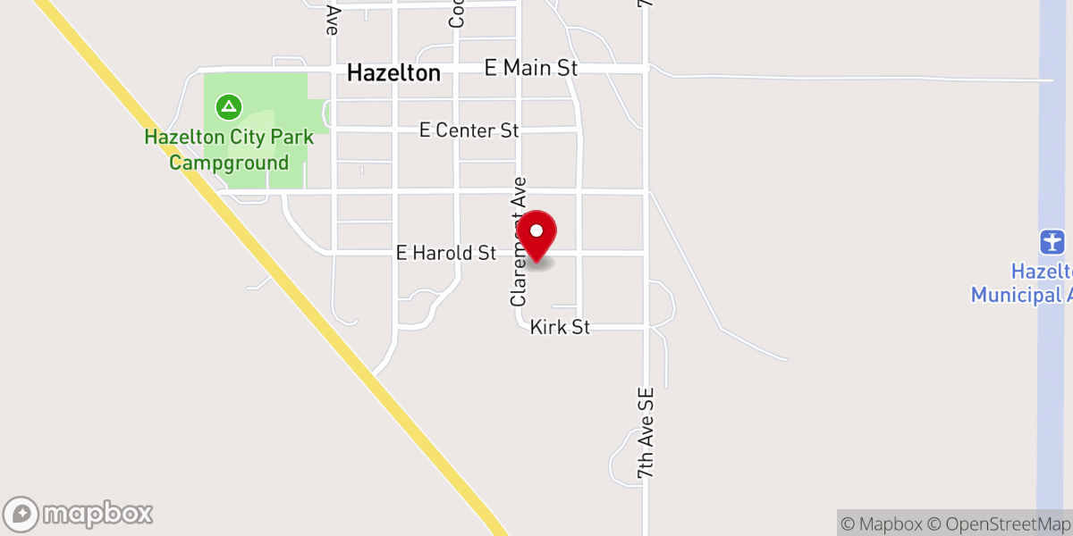 Map showing location of St Paul's Lutheran Church