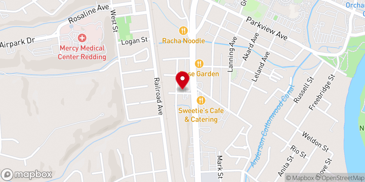 Map showing location of Good News Rescue Mission