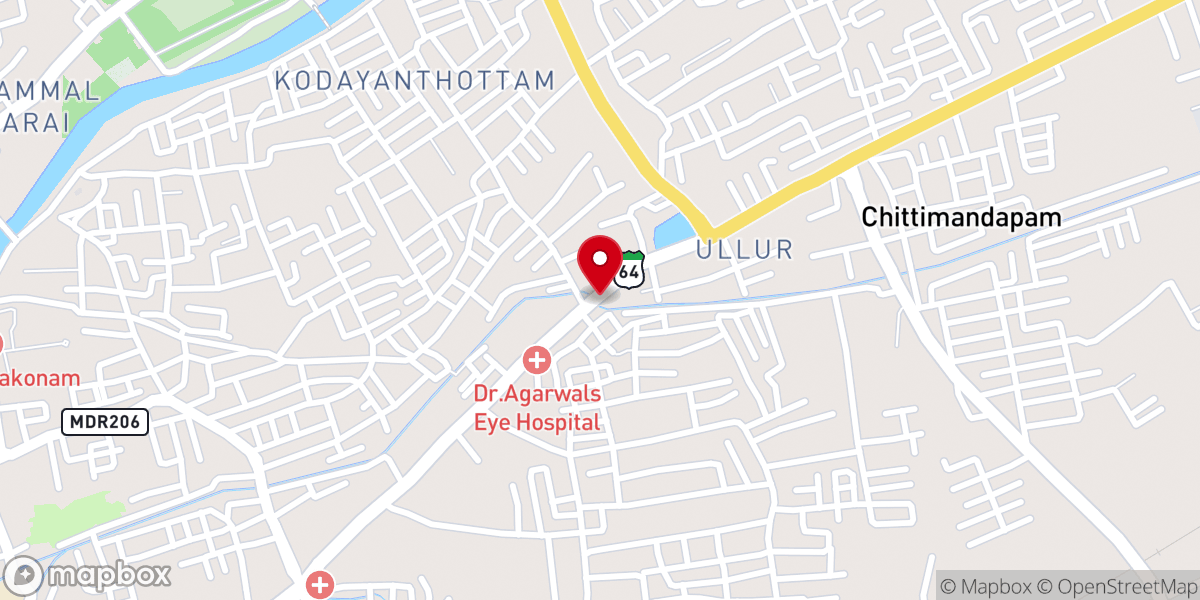 Map showing location of SRI ANNAMALAIYAR PALAYA IRUMBU KADAI