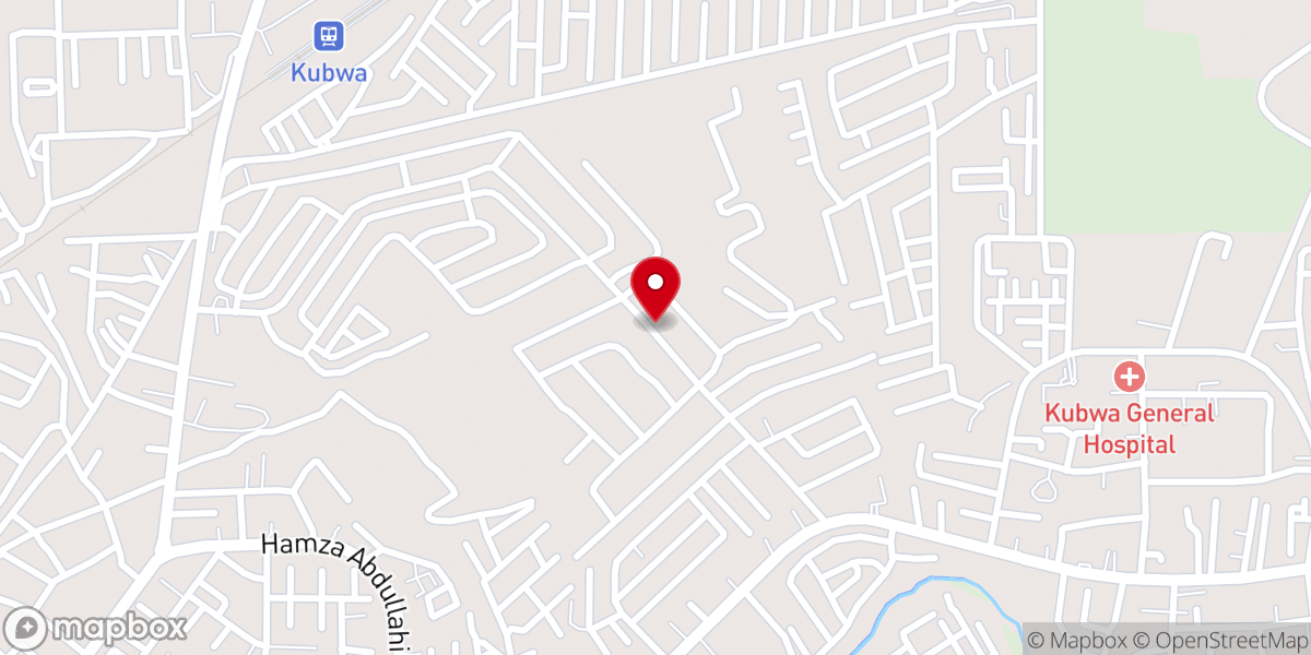 Map showing location of RCCG DIVINE TOUCH ZONE