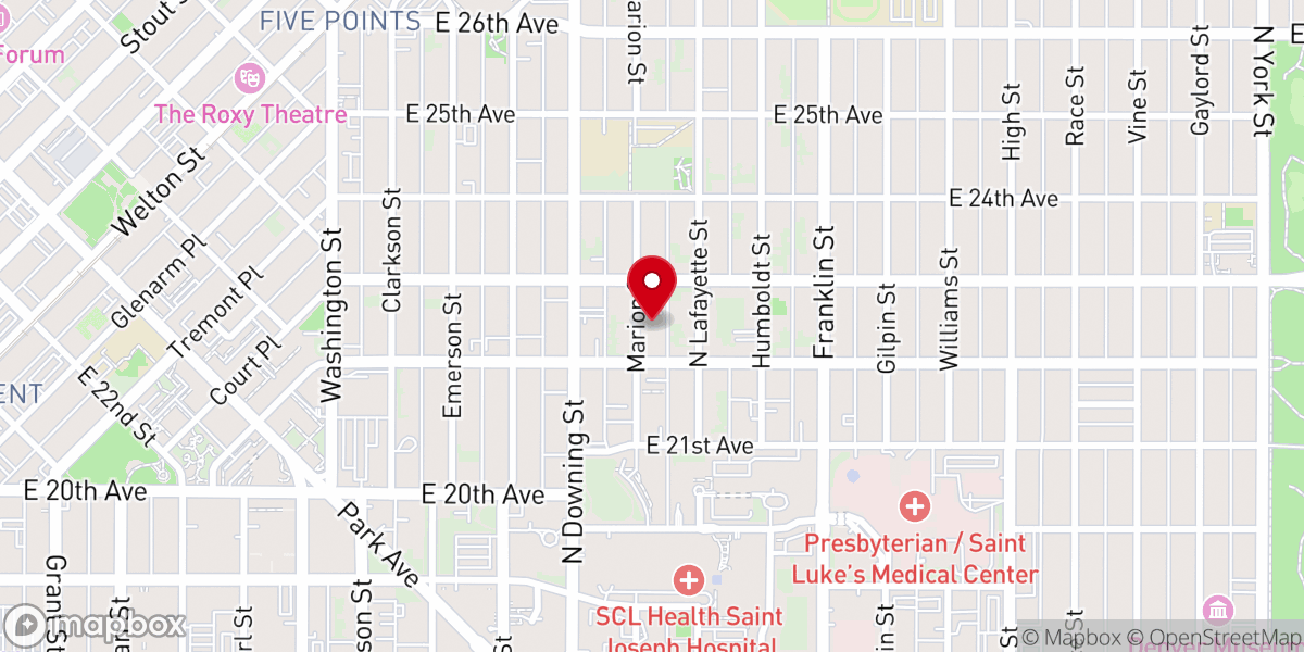 Map showing location of Cleaves Memorial CME Church