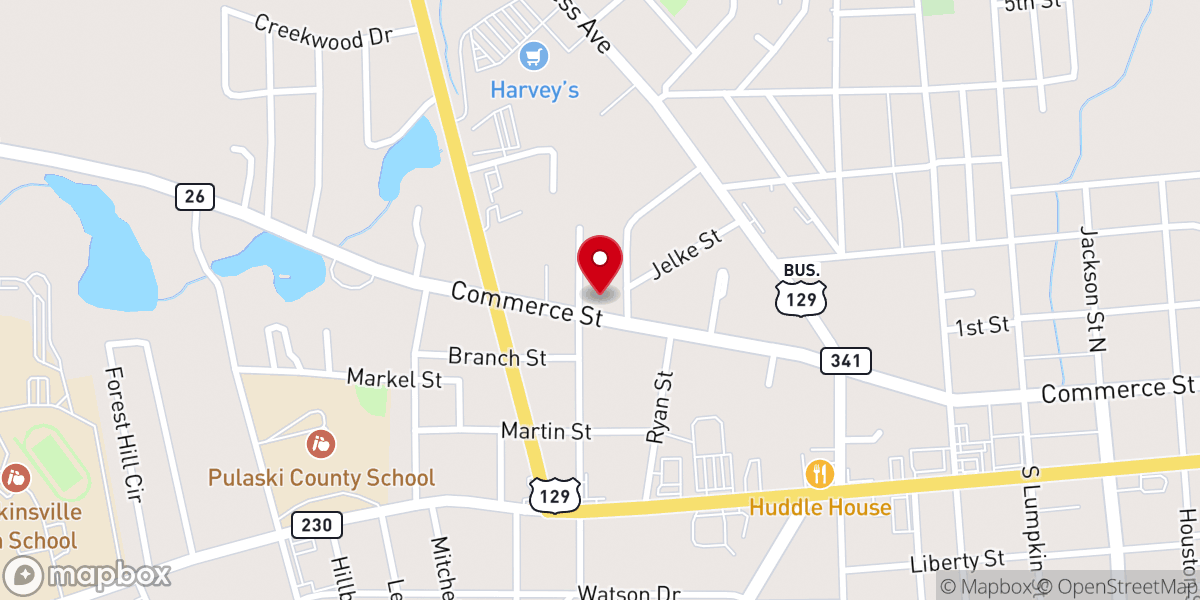 Map showing location of Blood Covenant Church of God by Faith