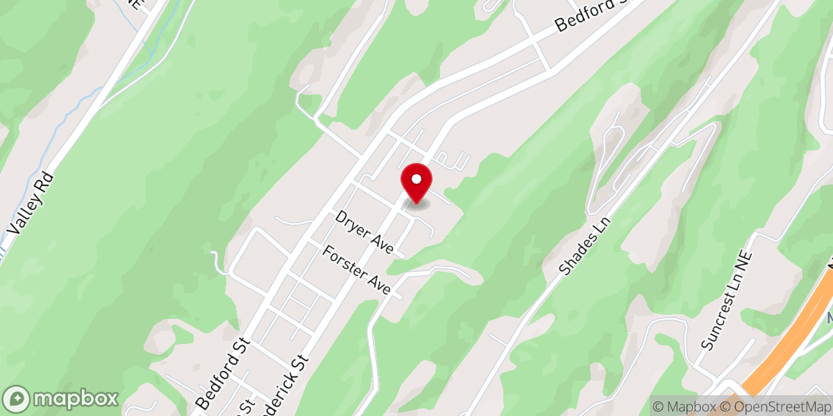 Map showing location of St Luke's Lutheran Church