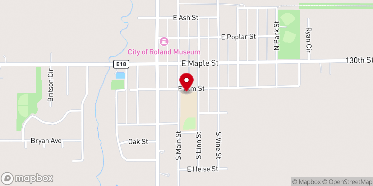 Map showing location of Norsemen Food Pantry