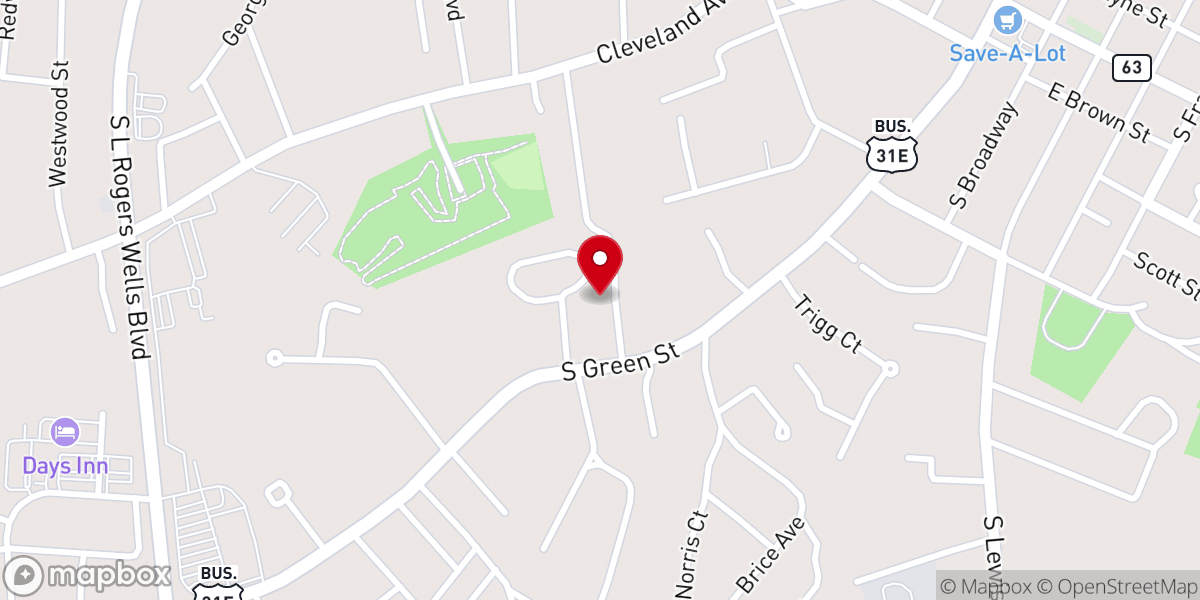 Map showing location of Amazing Grace Ministries