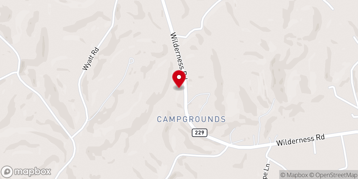 Map showing location of Camp Ground Pentecostal Church