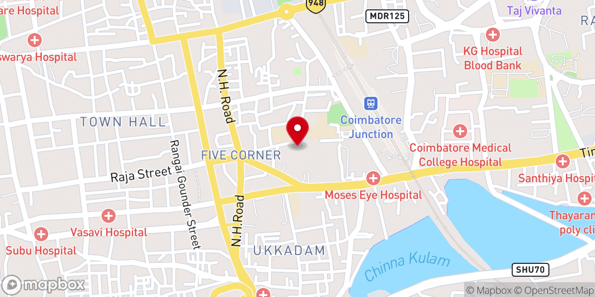 Map showing location of word revival mission church India