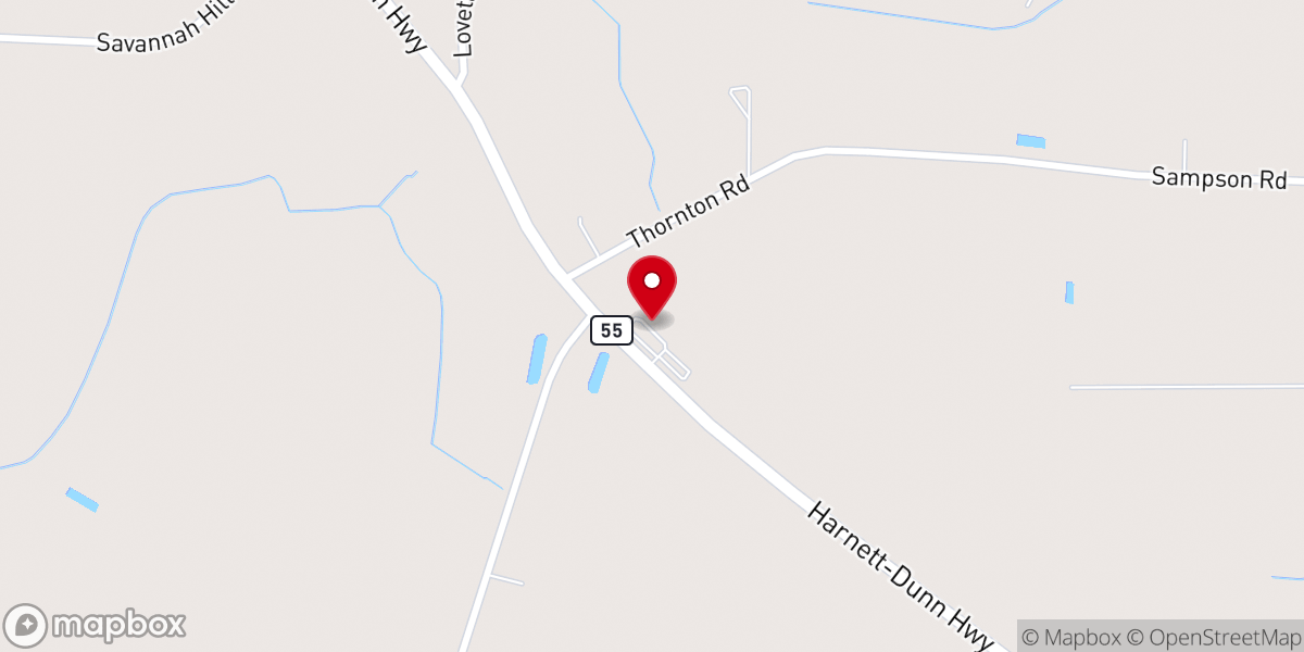 Map showing location of Mt Zion Missionary Baptist Church