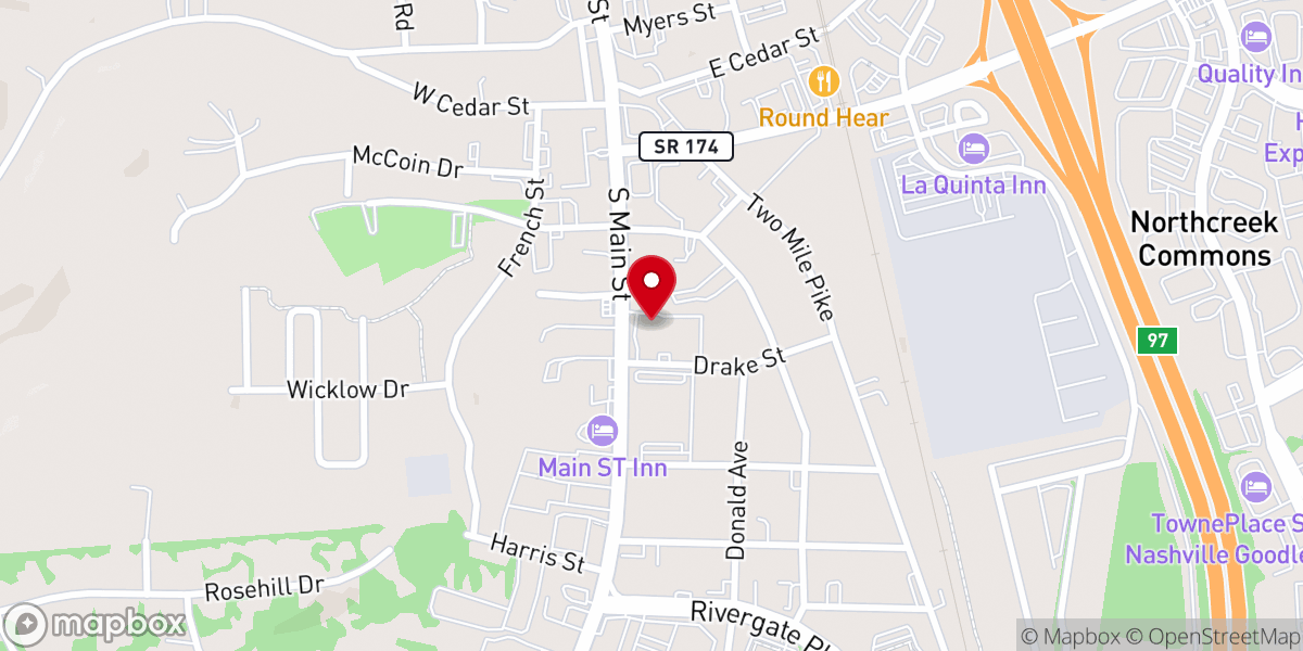 Map showing location of Blueprint Church