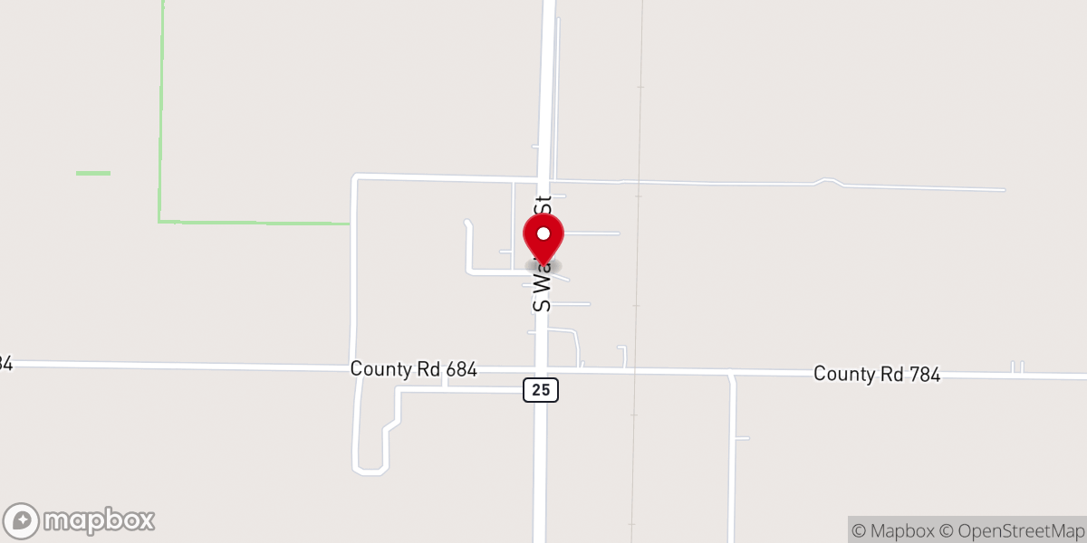 Map showing location of First Pentecostal Church
