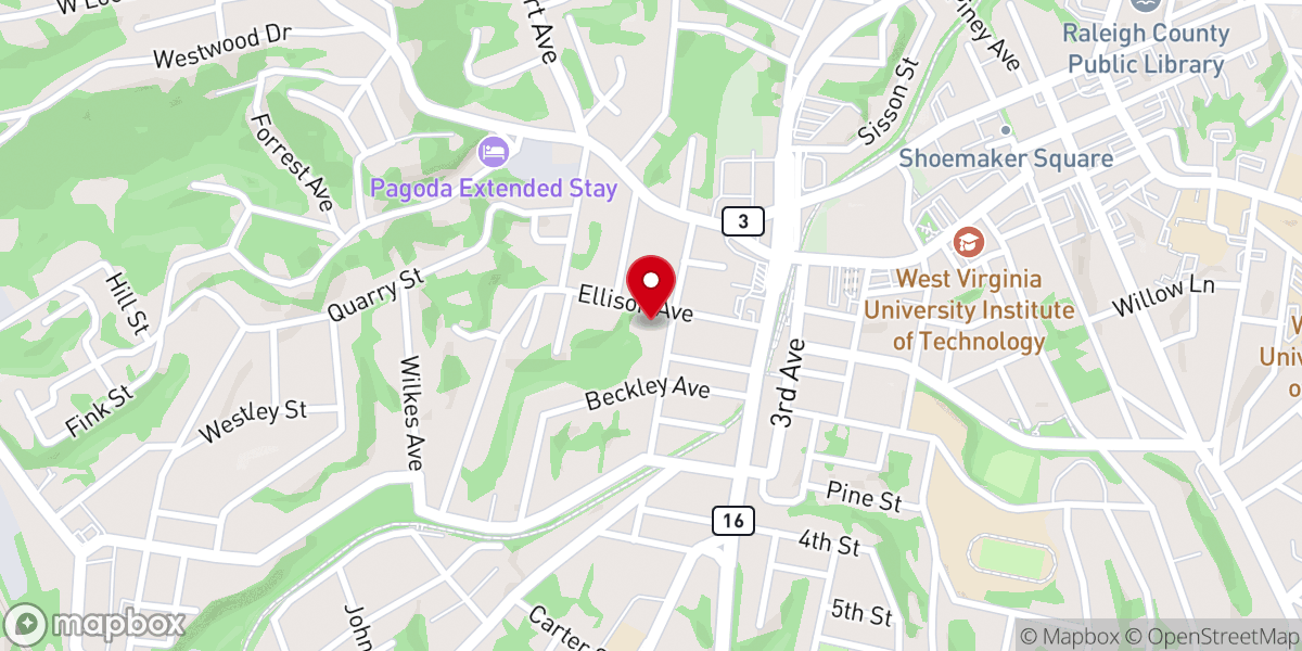 Map showing location of St Stephens Episcopal Church