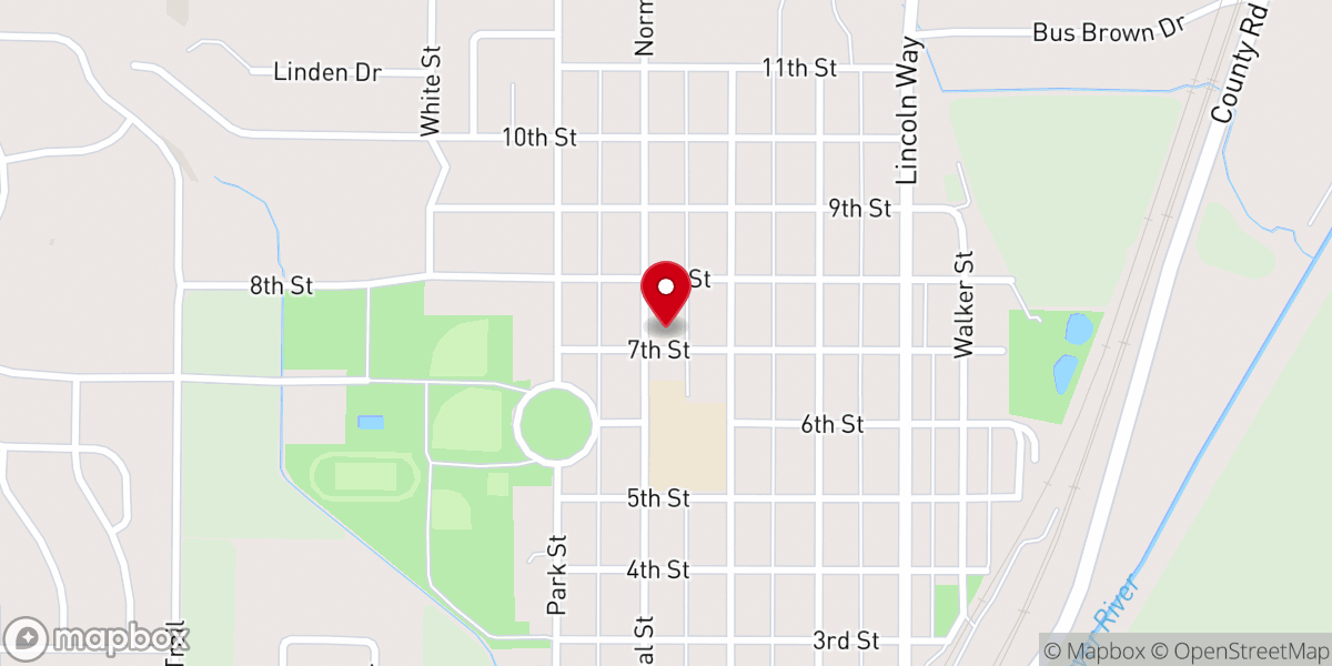 Map showing location of Sacred Heart Parish