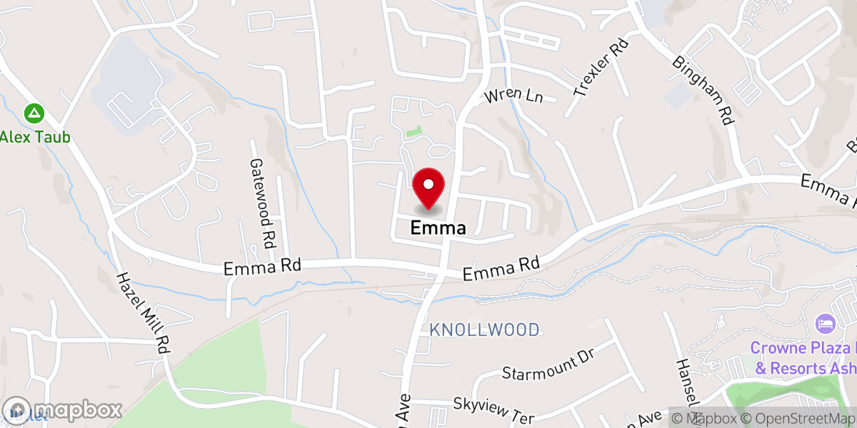Map showing location of Bible Baptist Church