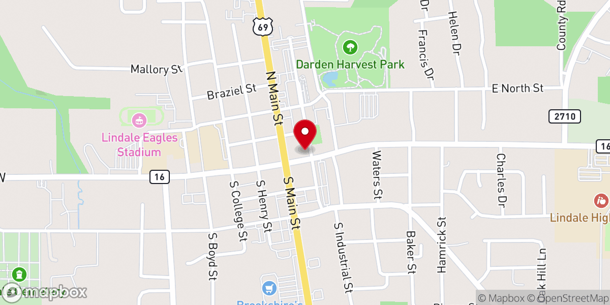Map showing location of Texas Baptist Men