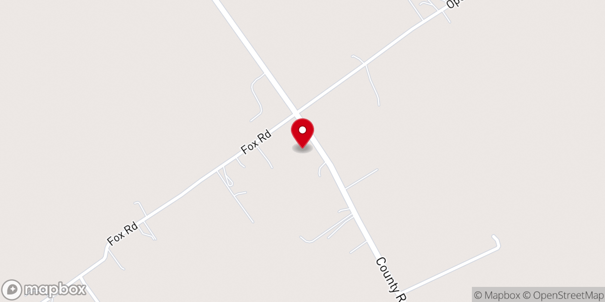 Map showing location of Chester Bogg Church