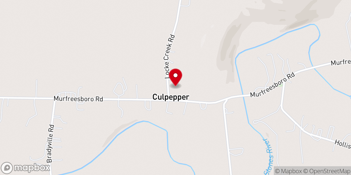Map showing location of Cornerstone Community Church
