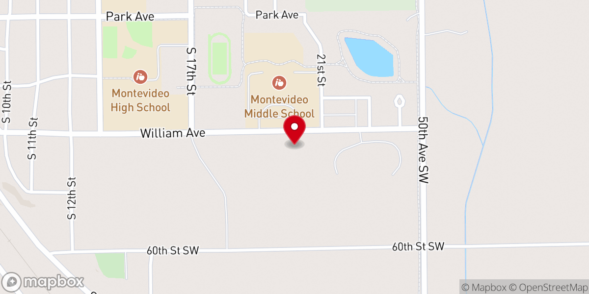 Map showing location of Cornerstone Baptist Church