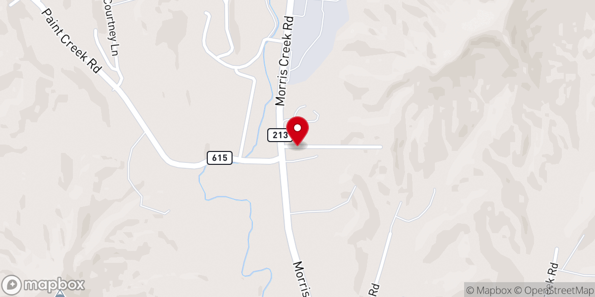 Map showing location of Morris Creek Missionary Baptist