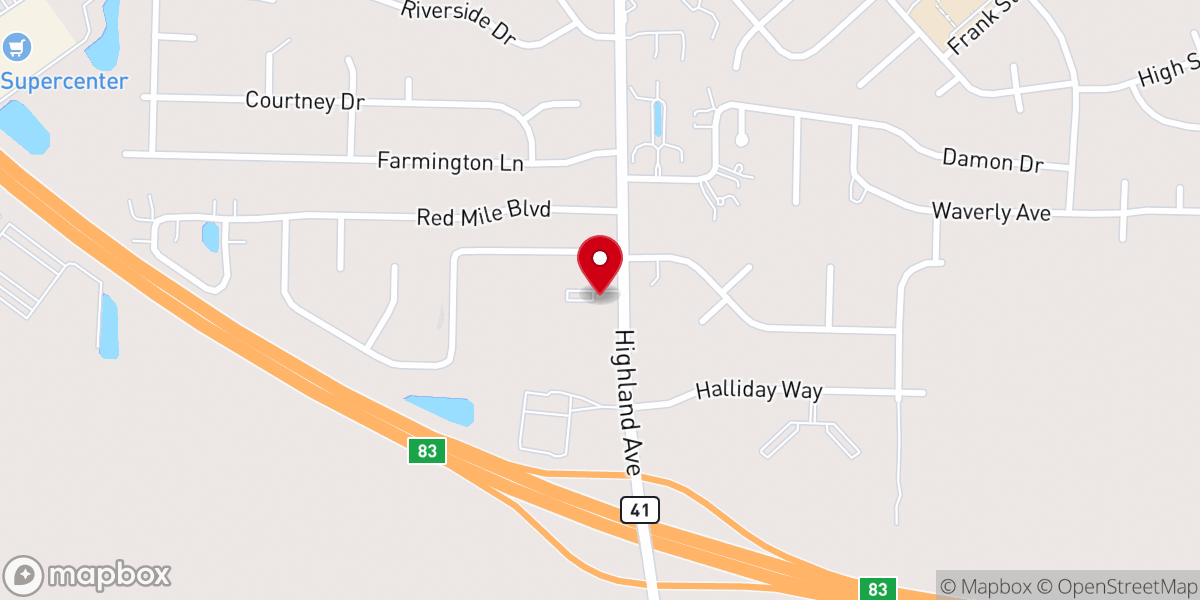 Map showing location of Court House Nazarene
