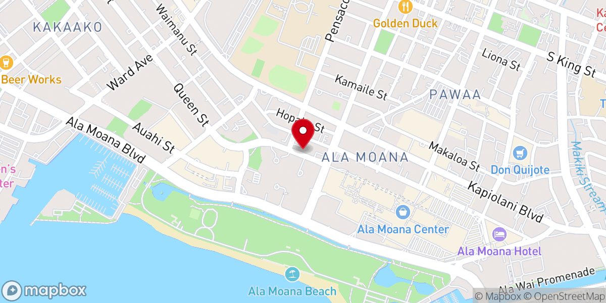 Map showing location of Huikala Baptist Church