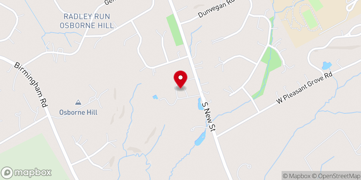 Map showing location of United Church of Christ East Goshen