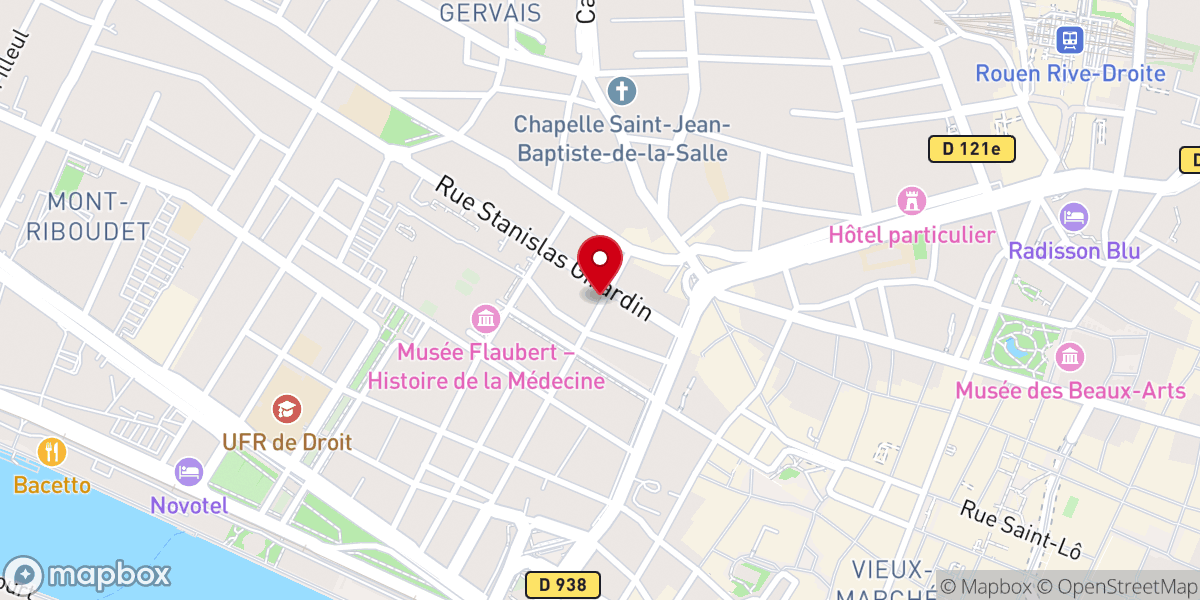 Map showing location of Eglise Protestante Unie