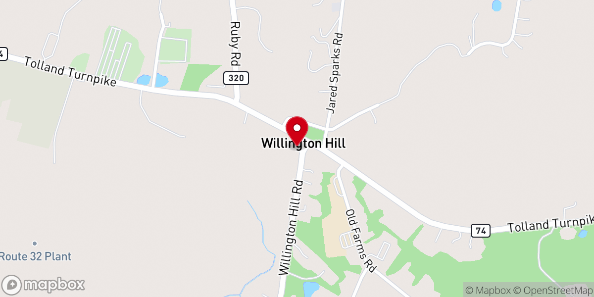 Map showing location of Federated Church of Willington
