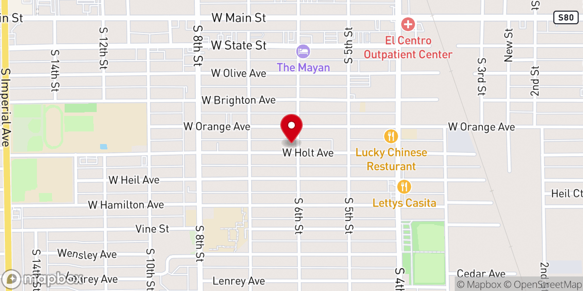 Map showing location of New Creations Men's Home
